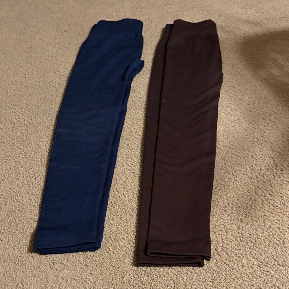 Women’s Blue and Brown Leggings